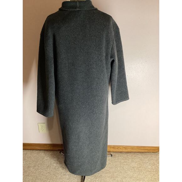 Gee Gee Sport Long Gray Button Sweater Coat Warm Women’s Medium - Picture 4 of 6